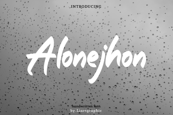 Alonejhon: A Flowing Handwritten Font for Creative Branding