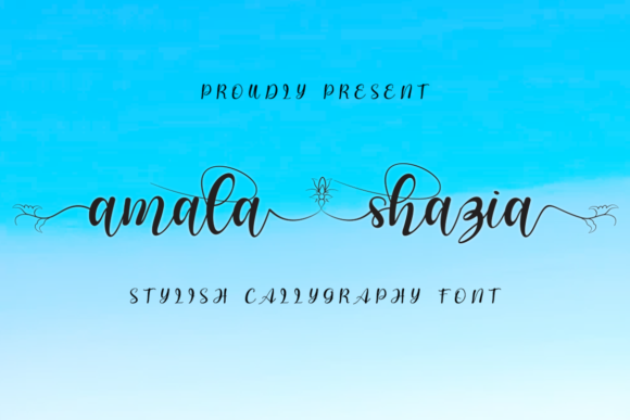 Amala Shazia Font for Handmade Creations