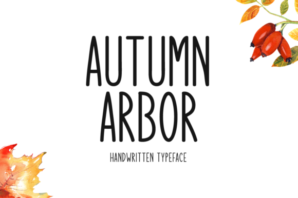 Autumn Arbor: A Handwritten Font for Modern Branding