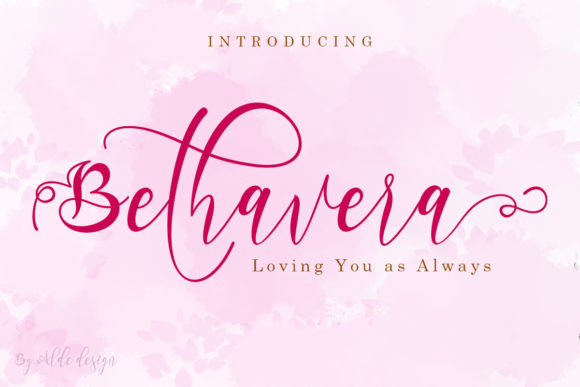Bethavera: A Handwritten Font for Modern Marketing