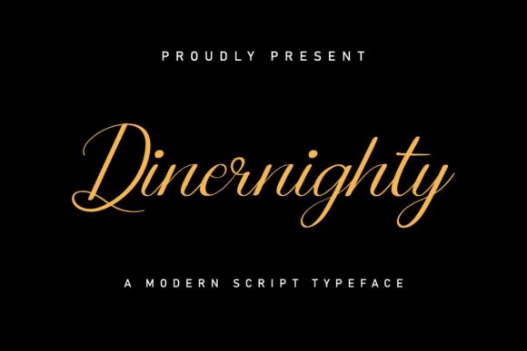 Dinernighty: A Handwritten Font That Elevates Branding