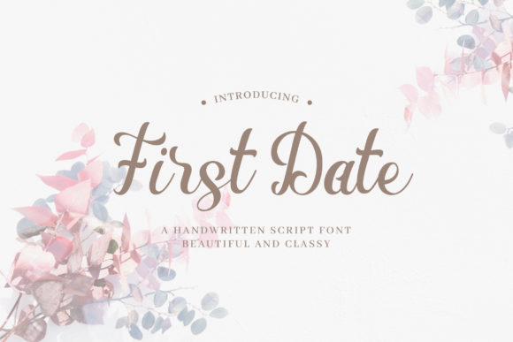 First Date Font for Web Design and Branding