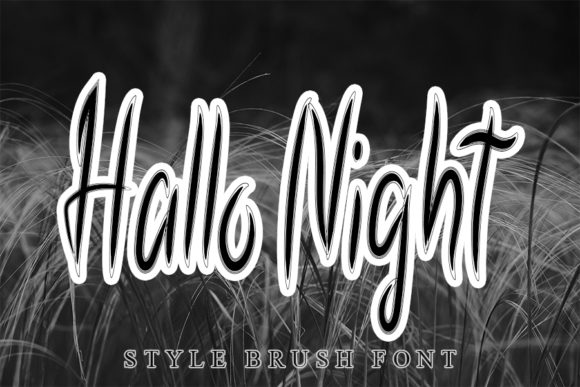Hallo Night Font for Editorial Design