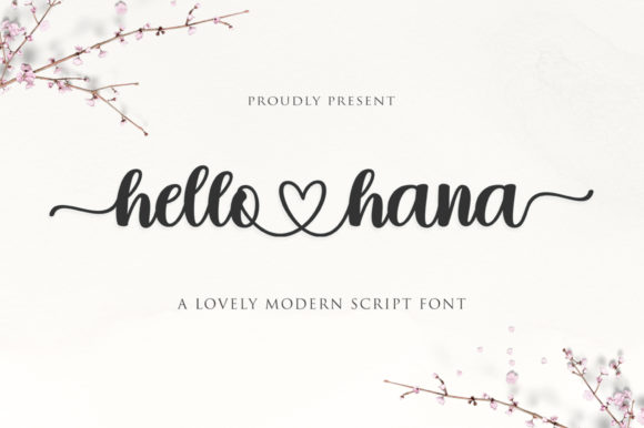 Hello Hana: A Handwritten Font for Elegant Editorial Design