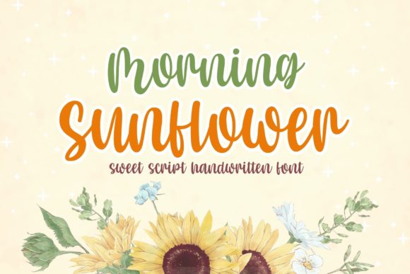 Morning Sunflower Font for Editorial Design