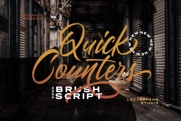 Quick Counters: A Handwritten Font for Modern Editorial Design