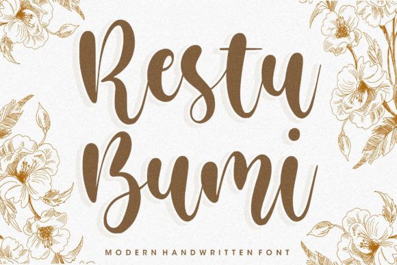 Restu Bumi: A Timeless Handwritten Font for Creative Projects