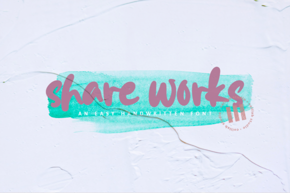 Share Works: A Script Font for Modern Branding and Design