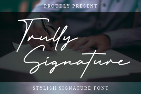 Trully Signature: A Handwritten Font for Timeless Editorial Design
