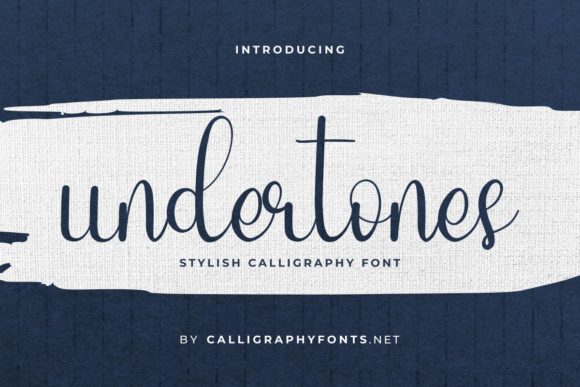 Undertones Font for Handmade Creations